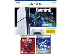 Consola PS5 + Jogo Spiderman 2 + Jogo Astro Bot