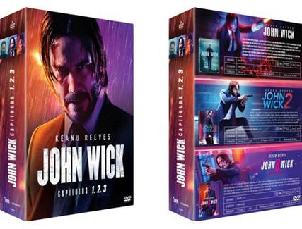 DVD Pack John Wick 1+2+3 (Chad Stahelski – 2019)