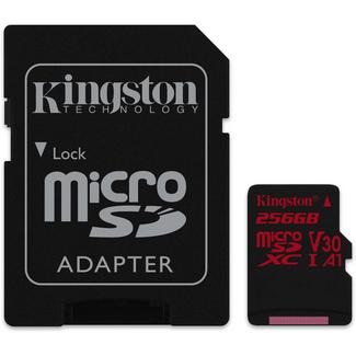 Cartão de Memória microSDXC KINGSTON Canvas React (256 GB – 100 Mb/s – SD)