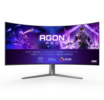 AOC AGON PRO AG456UCZD 45″ OLED UltraWide QHD 240Hz FreeSync Premium USB-C Curvo