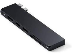 Adaptador Satechi USB-C Pro Hub Slim Preto