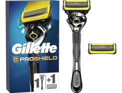 Máquina de Barbear GILLETTE ProShield com 2 Recargas de Lâminas 