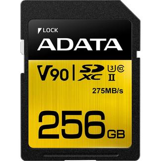 Cartão de Memória SD ADATA Premier ONE SDXC UHS-II U3 Class 10 256GB