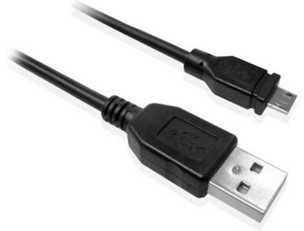 Cabo EWENT EW9911 (USB – MicroUSB – 1 m – Preto)