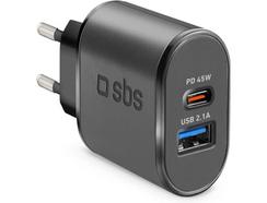 Adaptador SBS TETRUSBTCPD45W (USB – Preto)