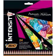 24 Lápis de cor de madeira BIC Intensity Premium