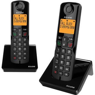 Telefone Fixo Duo ALCATEL S280 EWE Preto