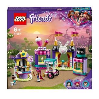 Mundo da Magia: Barracas de Feira Parque de Diversões de Brinquedos para Meninos e Meninas +6 Anos com Mini Bonecas LEGO Friends
