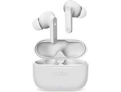 Auriculares Bluetooth True Wireless SBS Urban Pro (In Ear – Microfone – Branco)