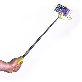 Mini Selfie-stick Celly com conexão de cabo Verde