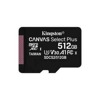 Kingston Canvas Select Plus 512GB MicroSDXC UHS-I U3 V30 Classe 10