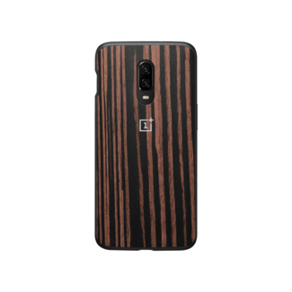 Capa OnePlus 6T Ebony Wood Bumper Case
