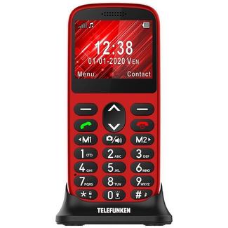 Telemóvel Sénior TELEFUNKEN S420 (2.31” – 2G – Vermelho)