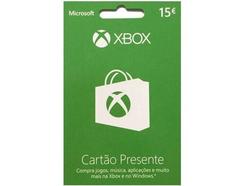 Cartão Presente Xbox Live 15 Euros (Formato Digital)