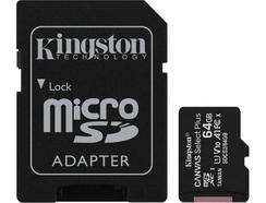 Cartão de Memória KINGSTON 64GB MicroSD Canvas Select Plus100R A1 C10 + Adaptador
