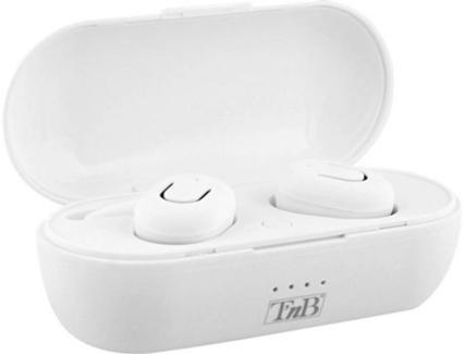 Auriculares Bluetooth True Wireless TNB Dude 5.0 (In Ear – Microfone – Branco)