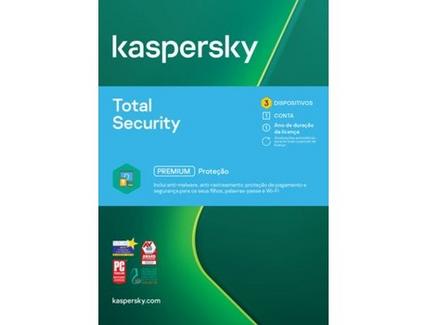 Software KASPERSKY Total Security ESD (3 Dispositivos – 1 ano – Smartphone e Tablet)