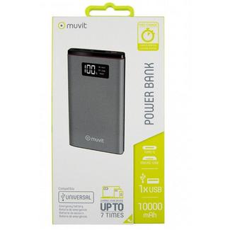 Powerbank MUVIT 10000MAH (10.000mAh – 2 USB – MicroUSB – Preto)