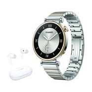 Bundle Smartwatch HUAWEI Watch GT4 41mm + Freebuds SE White (Prateado)