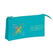 Estojo Simples Triplo Munich ‘Turquesa’ – Azul Turquesa
