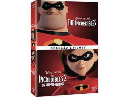 DVD Incredibles 1 + The Incredibles 2: Os Super-Heróis