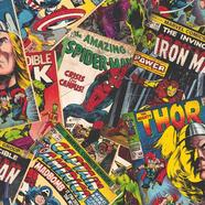 Papel de Parede Collage de Super Heróis Marvel Individual Kids Home