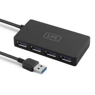 Hub 1Life usb:hub 4 USB 3.0 Preto