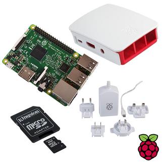 Kit Raspberry Pi 3 + Caixa Branca + MicroSD 8GB NOOBS + Carr