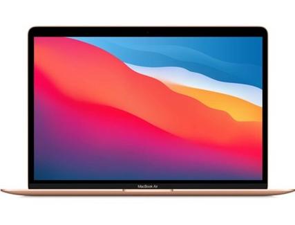 MacBook Air APPLE Dourado – Z12AA (13.3” – Apple M1 – RAM: 16 GB – 256 GB SSD – GPU 7-Core)
