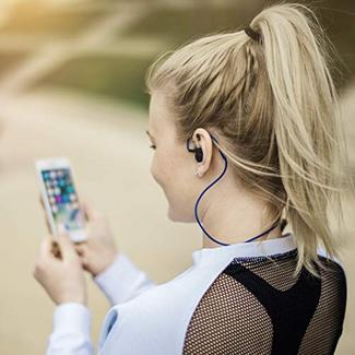 Auriculares Bluetooth HAMA Sports Run (In Ear – Microfone – Azul)