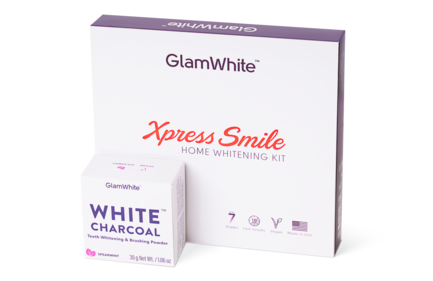 Pack Branqueamento GLAMWHITE Kit Xpress Smile + White Charcoal