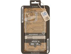Capa para iPhone 15 MUVIT FOR CHANGE Shockproof Transparente