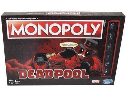 Jogo de Tabuleiro Monopoly (Edição Deadpool)
