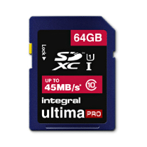 Integral UltimaPro SDXC 64GB 45MB/S Classe 10