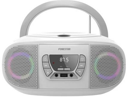 Rádio Boombox FONESTAR Boom Go (Branco – Digital – Bluetooth)