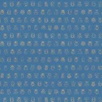 Papel de parede insectos azul-escuro Pip Studio Azul-elétrico