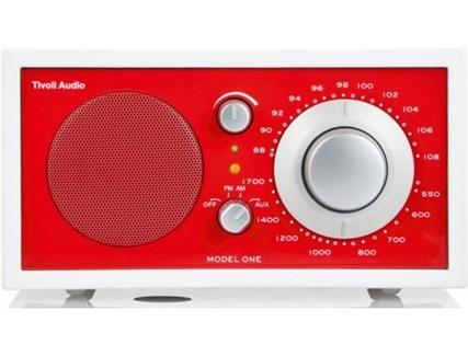 Rádio TIVOLI AUDIO Model ONE (Vermelho / Branco – Analógico – AM, FM – Corrente)