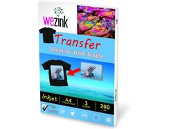 Papel WEZINK Transferência Tecidos Escuros + Tshirt
