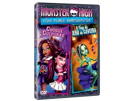 DVD Monster High Choque de Culturas + A Fuga da Ilha da Caveira