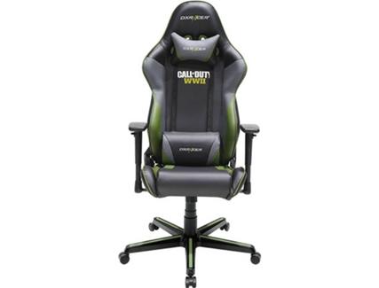 Cadeira Gaming DXRACER R-Seires Call Of Duty WWII em Preto e Verde
