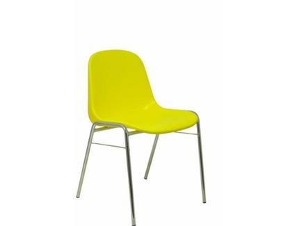 Pack de 2 Cadeiras de Visitante PIQUERAS Y CRESPO Alborea Amarelo (PVC)