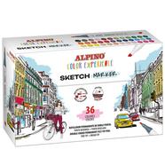 Alpino – Conjunto de 36 Canetas de Feltro Sketch Markers Color Experience