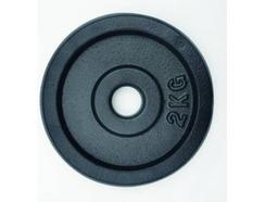 Disco de Musculação POWERFIT Preto (2 Kg – 26,5mm)