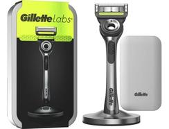 Máquina Barbear GILLETTE Labs com Barra Exfoliante e Estojo Viagem