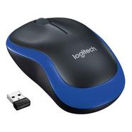 Logitech M 185 Notebook Mouse USB Preto/Azul
