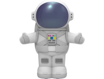 Powerbank MOJIPOWER Space Boy (2600 mAh – 1 USB – 1 MicroUSB – Branco)