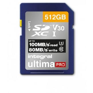 Cartão de Memória Integral Micro SDXC Ultima Pro V30 512 GB