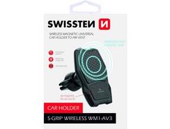 Suporte Carregador Wireless SWISSTEN WM1-AV3 Preto