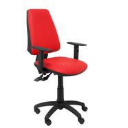 Cadeira de Escritório Operativa PIQUERAS Y CRESPO Elche S Vermelho (Braços reguláveis – Pele sintética)