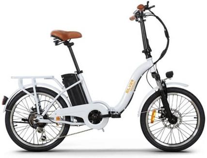 Bicicleta Elétrica Dobrável SILVER EGT25 Branca (Vel.Máxima: 25 Km/h – Autonomia: 35 Km)